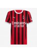 Fotbalové Dres AC Milan Alvaro Morata #7 Dámské Domácí Oblečení 2024-25 Krátký Rukáv